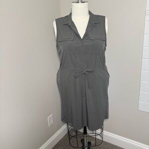 Eddie Bauer Women's Gray Shirt Dress